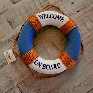 New Nautical "Welcome On Board" sign